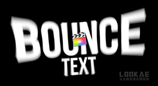 FCPX插件-53个文字标题弹跳进入退出动作预设 Bounce Text Animations