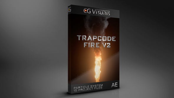 AE模板-使用Particular插件制作模拟15种火焰燃烧动画特效库 Trapcode Fire V2.3