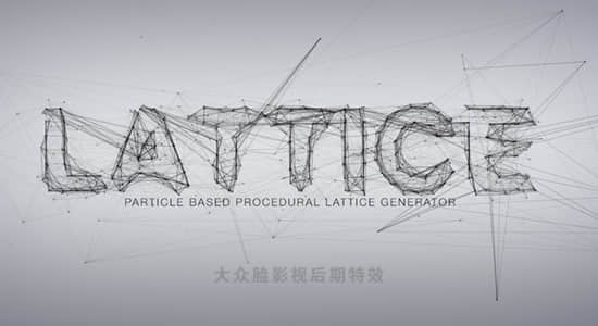 PS插件-科技感三维点线粒子网格结构生成器 Lattice v1.1 Win