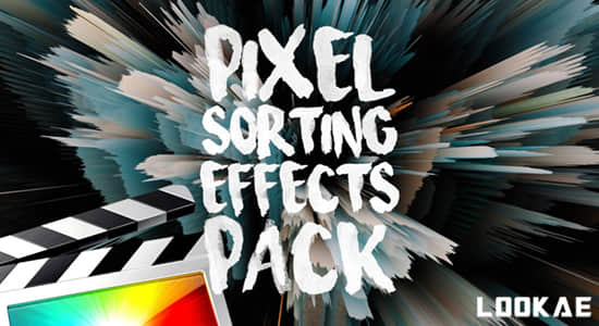 FCPX插件-14种像素立体拉伸排序特效 Pixel Sorting Effects Pack - Final Cut Pro X