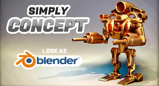 抽象概念模型建模调整工具Blender插件 Simply Concept V3.3