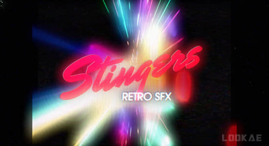 复古视觉VCR广播磁带录音机VHS音效包 Retro Stingers SFX