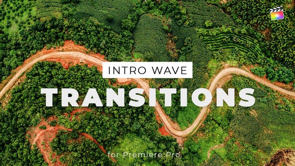 FCPX插件-10组波浪图形过渡转场动画 Intro Wave Transitions for Final Cut Pro X