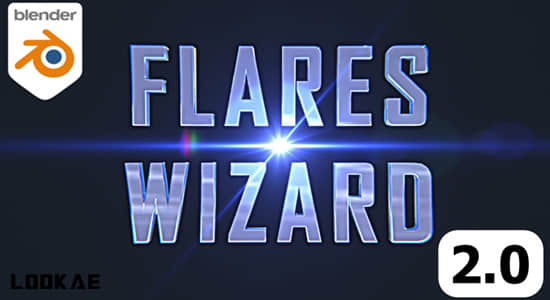 Blender插件-镜头光晕耀斑特效 Flares Wizard 2.0.1