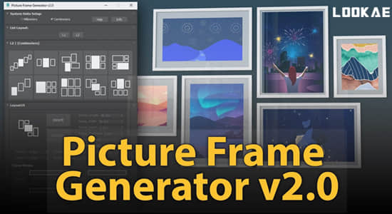 3DS MAX插件-三维照片相框自动创建生成器 Picture Frame Generator v2