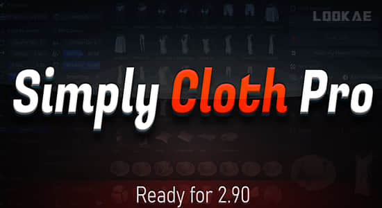 Blender插件-三维布料模拟生成器 Simply Cloth Pro v2.4.2+预设