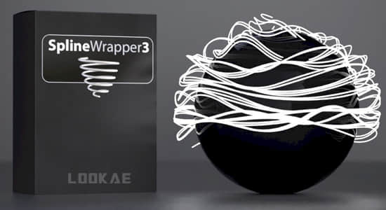 C4D插件-三维样条线缠绕工具 Spline Wrapper v3.0