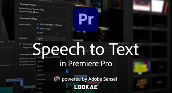PR插件-语音说话对白转时间轴字幕工具 Speech to Text for Premiere Pro 2022 Win