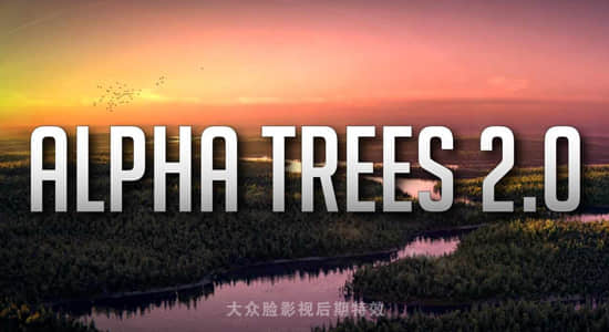 Blender插件-树木丛林植物快速渲染生成工具 Alpha Trees Pro 2.1.3