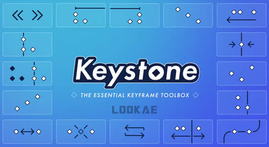 AE脚本-关键帧复制粘贴对齐镜像拉伸调节控制工具 Keystone v1.0.8 + 使用教程