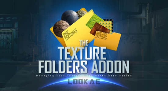 Blender插件-纹理材质贴图整理管理工具 Texture Folders V2.0