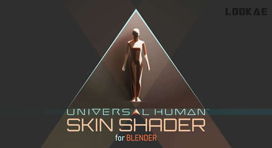 Blender插件-三维人像皮肤材质着色器 Universal Human Skin Shader V1.0