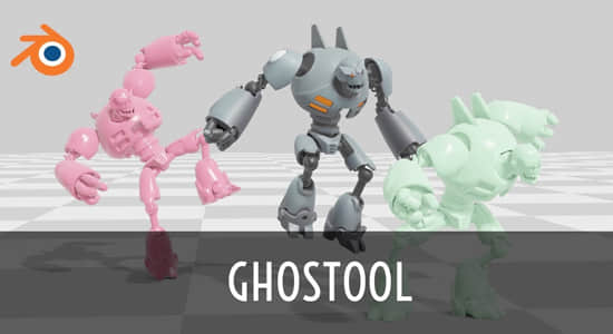 Blender插件-三维动画残影过程保留工具 Ghostool V1.02