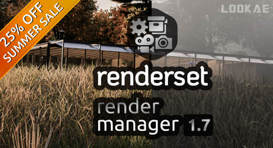 Blender插件-渲染设置储存管理 Render Manager Addon Renderset V1.70