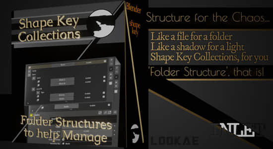 形态键整理Blender插件 Shape Key Collections V2.00