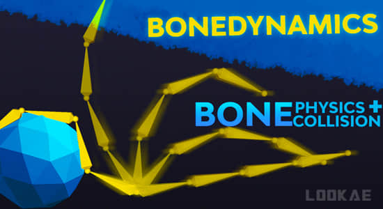 骨骼真实物理模拟效果Blender插件 Bonedynamics Pro V1.3.6