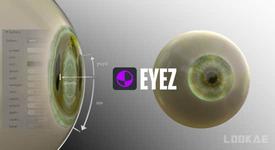 Blender插件-三维真实眼睛制作 Eye Z