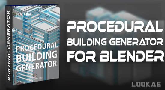 Blender插件-三维程序化建筑楼房生成器 Procedural Building Generator V1.3