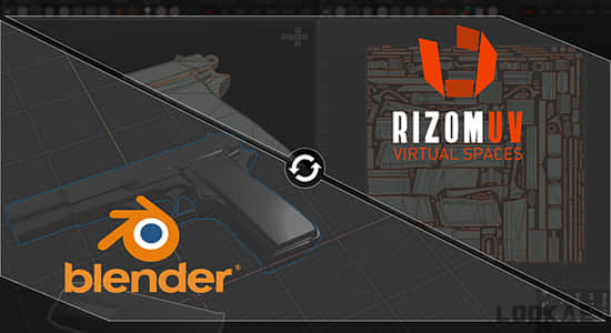 Blender与RizomUV之间进行模型贴图桥接导入 Rizomuv Bridge
