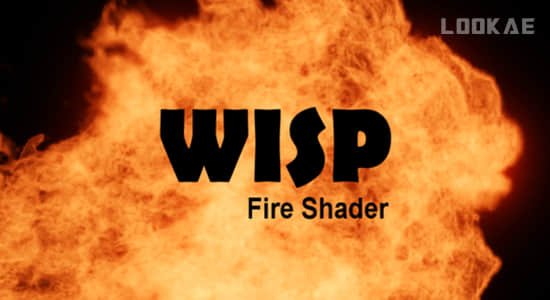 真实火焰特效模拟Blender插件 WISP Fire Shader V1.3