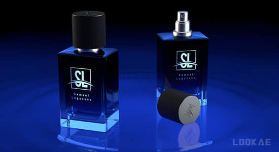 三维产品香水玻璃瓶建模材质渲染C4D教程 Create a Perfume Bottle in Cinema 4D