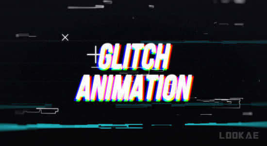 制作故障干扰毛刺文字标题特效动画AE教程 Creating Glitch Animation