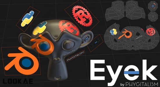 多贴图投射UV工具Blender插件 Eyek v0.2.7