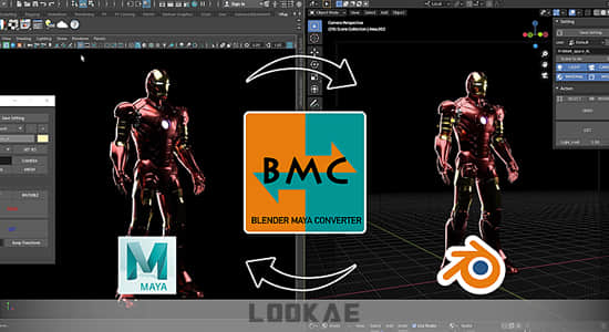 Blender与Maya模型桥接转换插件 Blender Maya Converter V1.0