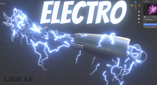 电流闪电视觉特效模拟Blender插件 Electro V1.0.0