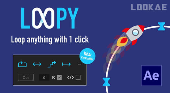 Loopy V1.1 Win/Mac 关键帧路径动画循环AE脚本