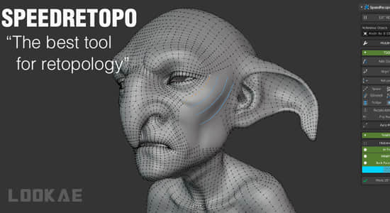 模型重拓扑Blender插件 SpeedRetopo v0.3.3