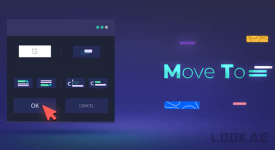 轻松快速移动时间轴图层AE脚本 Move To V1.2