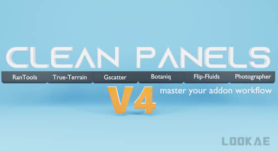 工作流程界面管理Blender插件 Clean Panels V4.1.0