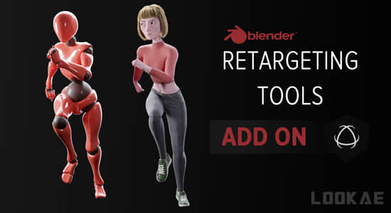 动作捕捉动画绑定Blender插件 Retargeting Tools V1.2