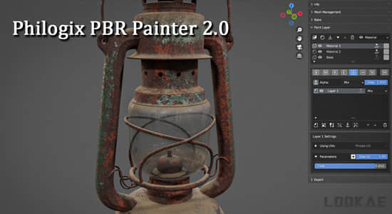 Philogix Pbr Painter V3.1.2 贴图分层绘制Blender插件