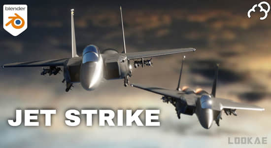 Blender插件-喷气式飞机模型生成工具 Aviation Jet Strike Addon V1.0