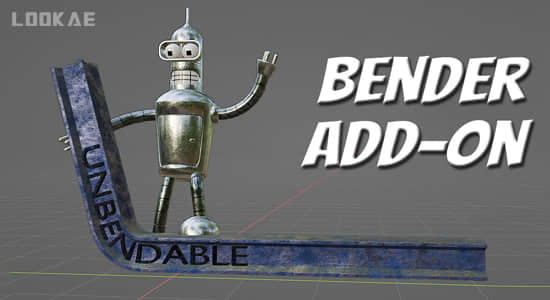 Blender插件-三维模型弯曲工具 Bender V1.1.4 – Simple Bend Add-On