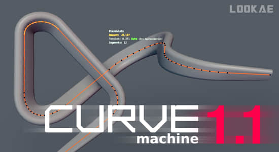 Blender插件-拐角曲线节点编辑器 CURVEmachine V1.1