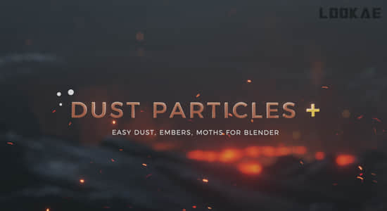 Blender插件-漂浮灰尘粒子动画预设 Dust Particles+ Pro v1.1