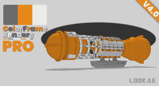 Blender插件-彩色线框渲染工具专业版 Colorframe Renders Pro V4.1.3