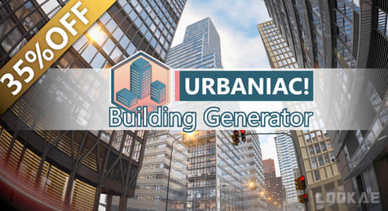 Blender插件-三维城市楼房建筑生成器+预设包 Urbaniac! Building Generator v0.20