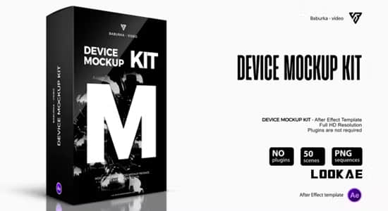 AE模板-电子数码设备手机平板界面展示宣传动画 Device Mockup Kit