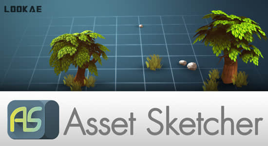 三维场景模型绘制生成器Blender插件 Asset Sketcher v2.0.4