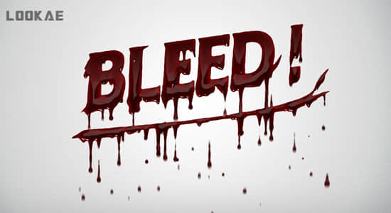 AE脚本-文字标题滴血流血电影特效 Bleed! v1.5.0+使用教程
