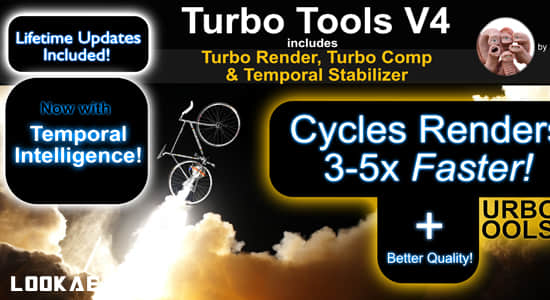 加快渲染速度Blender插件 Turbo Tools V4.1.0