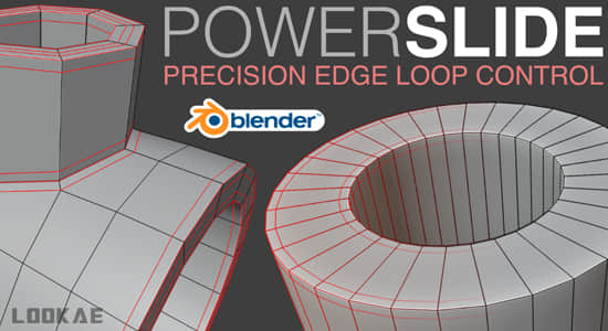 细分模型精确添加边缘布线Blender插件 PowerSlide V1.0.1