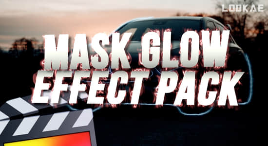 FCPX插件-路径遮罩轮廓边缘发光特效 Mask Glow