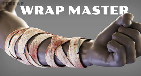 Blender绳索缠绕资产预设 Wrap Master V1.1 + 使用教程