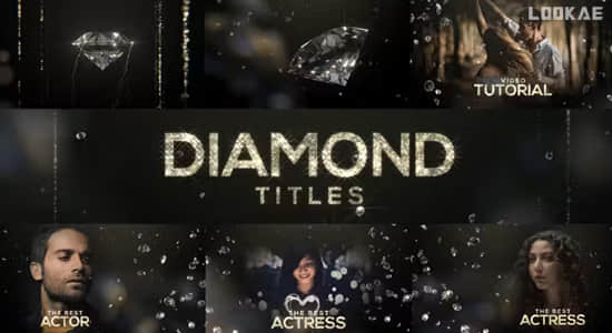 AE模板-钻石闪耀发光标题图文展示动画 Diamond Titles