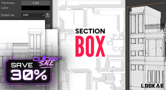 三维模型立体横截面框选可视化Blender插件 Section Box v2.1.2-Dahai 论坛